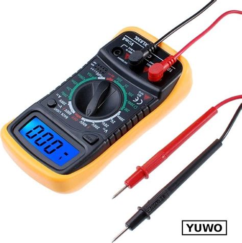 Yuwo Multimeter Digitaal Universeel Spanningsmeter Meetsnoeren