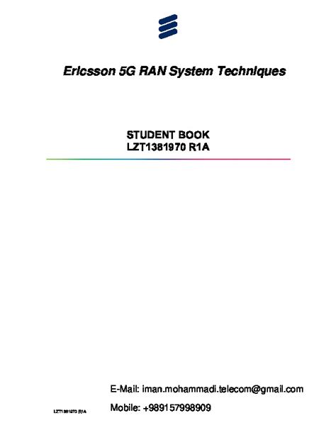 Ericsson 5g Ran Systems Pdfcoffeecom