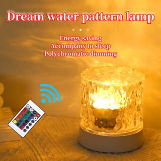 Projector Night Light Bedside Lamp water ripple light Light night lamp warm light Atmosphere ...