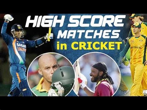 Cricket Records Top High Scoring Matches In Odis Cricket Youtube