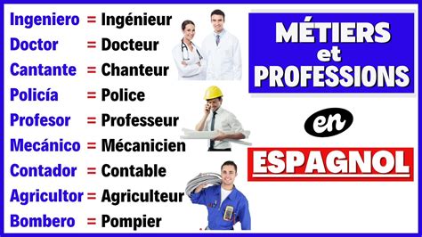 Apprendre Les Métiers et Les Professions en Espagnol Vocabulaire