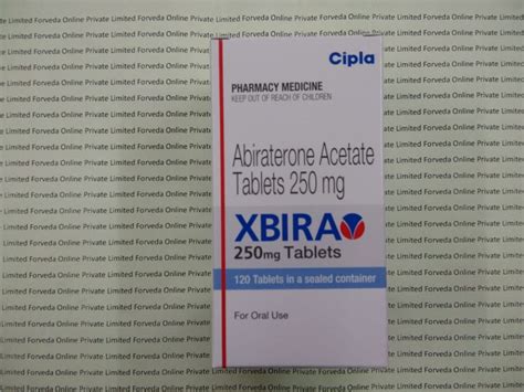 Prostate Cancer Abiraterone Acetate 250mg Xbira 250 Mg Tablets Cipla