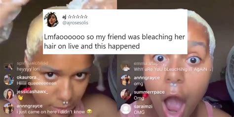 Woman Gets An Unpleasant Surprise While Livestreaming Herself Bleaching Her Hair—and Twitter Is