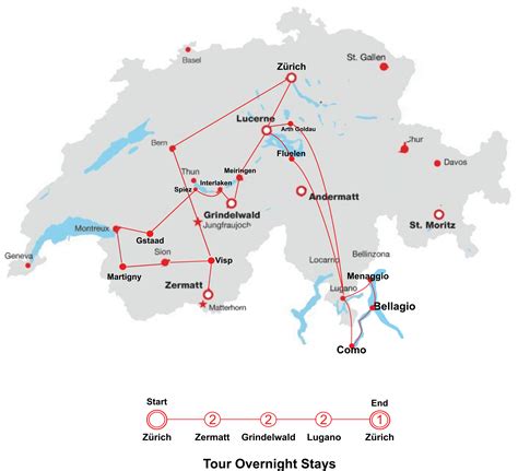 Swiss Alps Map