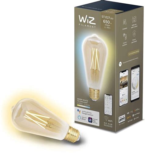 Wiz Tunable Whites Filament St64 E27 Amber Led