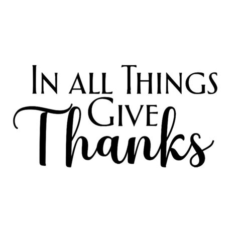 In All Things Give Thanks Decal Decal Only Fall Decor Thanksgiving Decor Holiday DIY Project ...