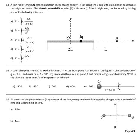 Answered 13 A Thin Rod Of Length 2l Carries A Bartleby