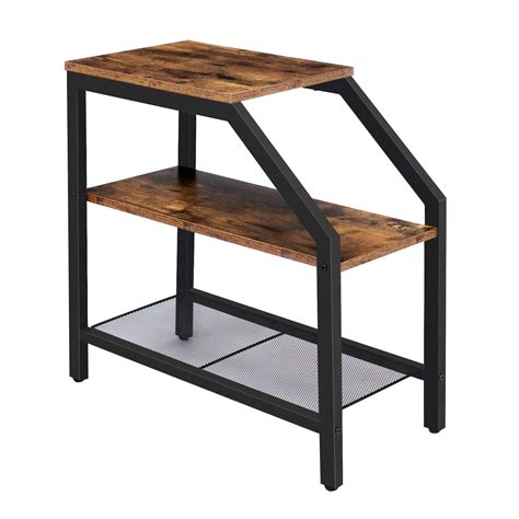 Buy Hoobro Side Table Narrow End Table With Tier Storage Shelves