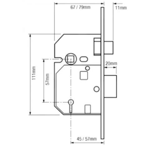 Union 2234E 5 Lever BS3621 2007 Mortice Sash Lock