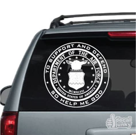 Department Of The Air Force Car Window Decals | Decal Junky