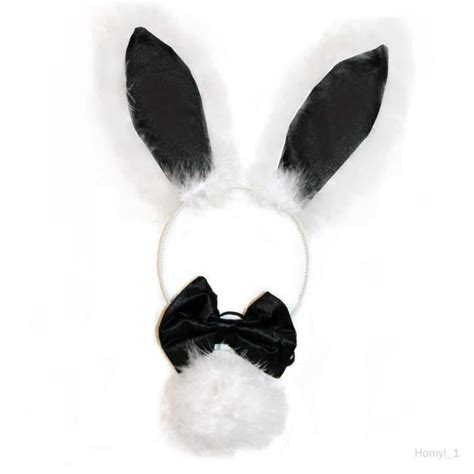 Bandeau oreilles de lapin en peluche COLAXI Accessoire de fête