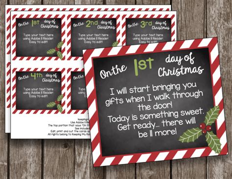 12 Days Of Christmas Free Cards 12 Days Of Christmas Christmas