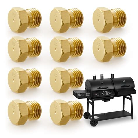 10pcs Brass Jet Nozzle Propane Orifice Kit Gas Stove Burner Jet Set Kitchen Stove High