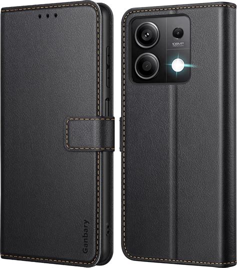 Lemxiee Case für Xiaomi Redmi Note 13 5G Handyhülle Premium PU Flip