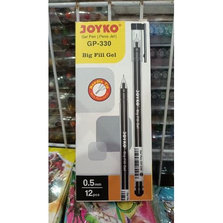 Jual Pulpen Gel Joyko Big Fiil Gel Hitam Gp Pcs Selusin