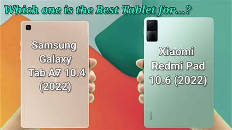 Samsung Galaxy Tab A V S Xiaomi Redmi Pad