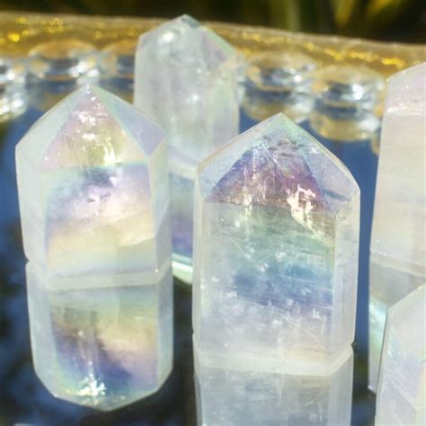 Sage Goddess Angel Aura White Calcite Generator For Spiritual Growth