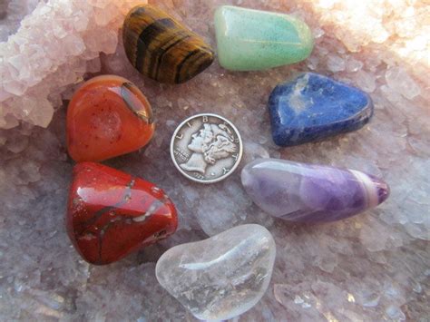 Chakra Stones Sm/med Tumbled Stones Kit AA7 - Etsy