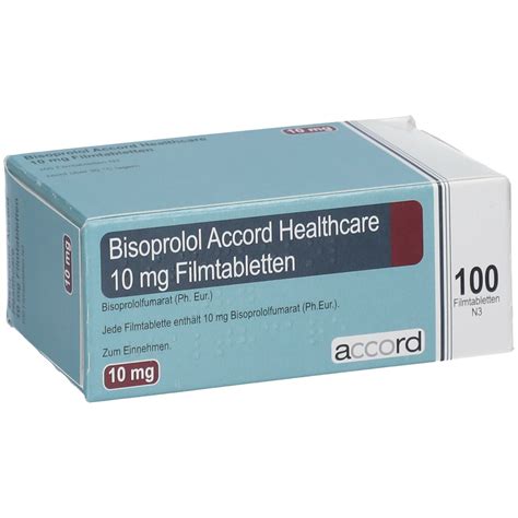 BISOPROLOL Accord Healthcare 10 Mg Filmtabletten 100 St Mit Dem E