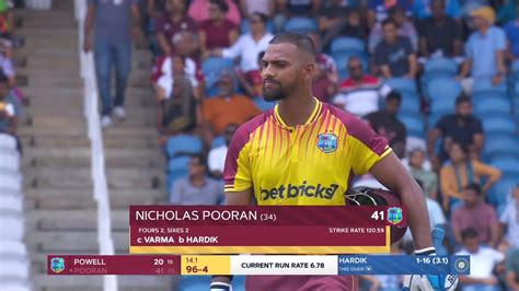 Watch Nicholas Pooran Holes Out Espncricinfo