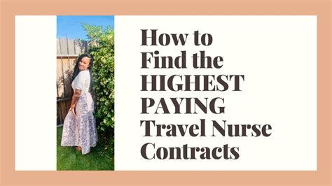 How To Find The Highest Paying Travel Nurse Contracts Youtube