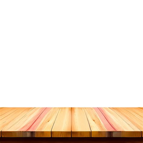 Premium Ai Image Photo Empty Wooden Table Top Isolated On White