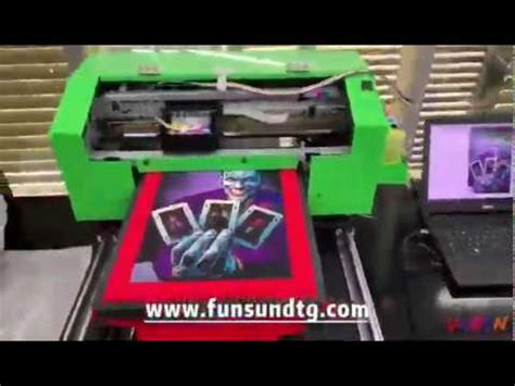 T Shirt Printing By Funsun Dtg Printer YouTube