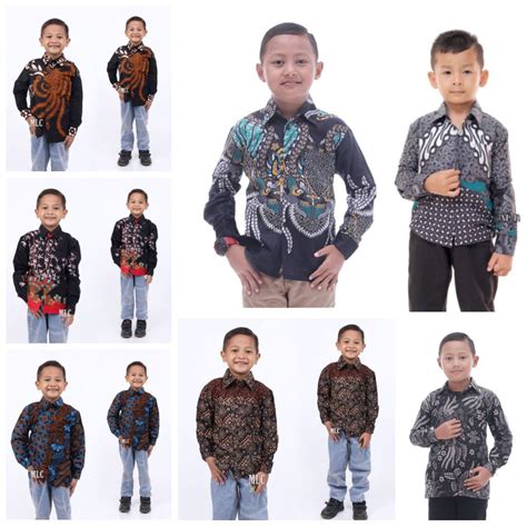 Jual Kemeja Batik Anak Batik Anak Baju Batik Anak Laki Laki Umur 2