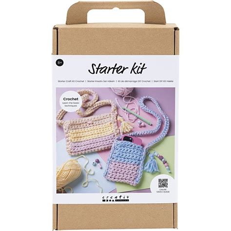 Kit De D Marrage Diy Crochet Sacs Ass De Couleurs Pq