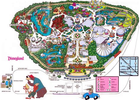 Adventureland Disneyland Map