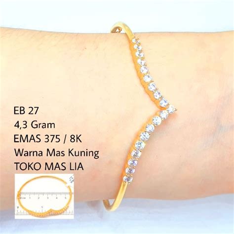 Jual Gelang Tangan Fashion EMAS 300 375 6K 8K TOKO MAS LIA GOLD