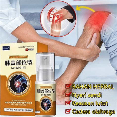 Jual APGMA Semprotan Pereda Nyeri Lutut Lumbar Cold Compress Spray