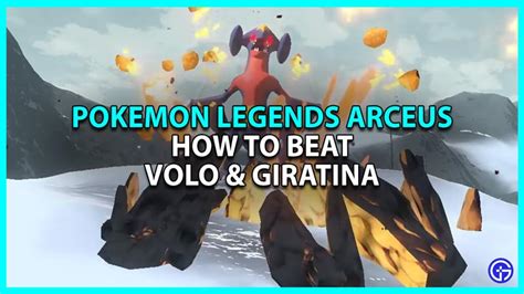 Best Pokemon To Beat Volo Giratina In Legends Arceus