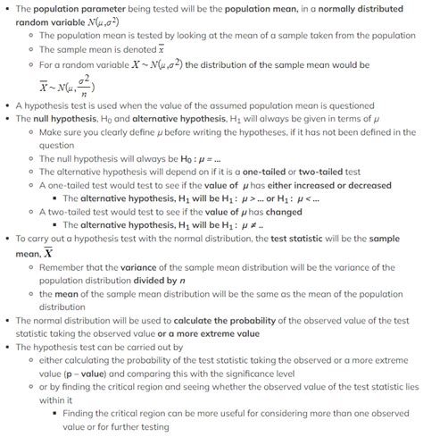 Aqa A Level Maths Statistics Normal Hypothesis Testing