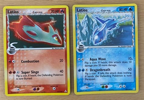 Holo Latias Latios Ex Holon Phantoms Delta Species Hobbies Toys