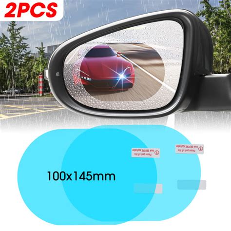 Pcs Car Rearview Mirror Anti Fog Film Anti Glare Waterproof Rainproof