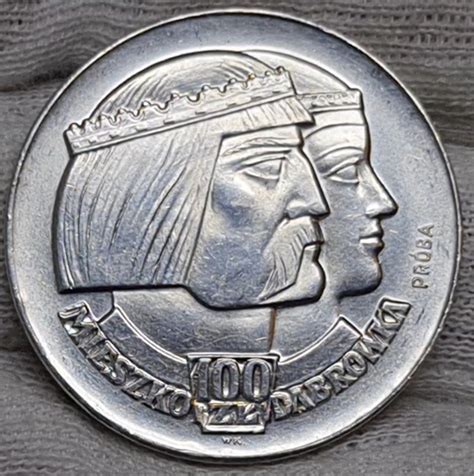 Polen Poland Zloty Mieszko Und Dabrowka Pr Ba Silber Pattern