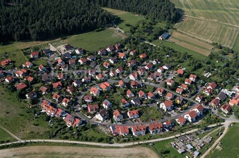 Kranichfeld Aus Der Vogelperspektive Dorfansicht Von Kranichfeld Im