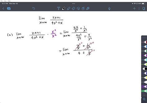 SOLVED En los ejercicios 5 a 10 evaluar el límite a usando las