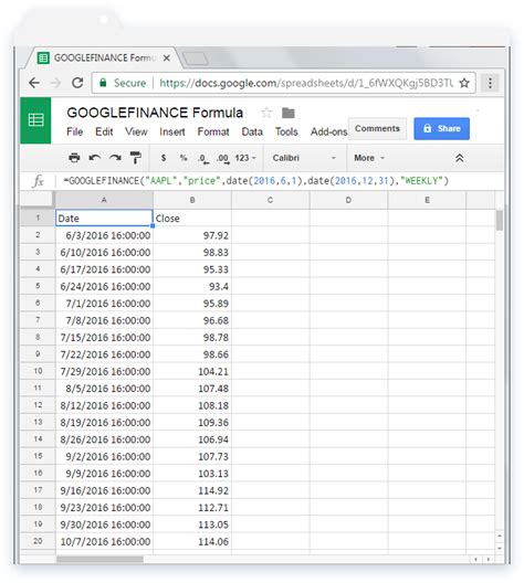 How To Use The GOOGLEFINANCE Formula In Google Sheets Sheetgo Blog