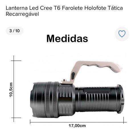 Lanterna Led Cree T Farolete Holofote T Tica Luiz Eletronicos