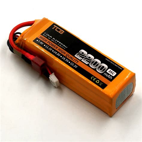 5pcs TCB RC Lithium Battery 14 8v 2200mAh 35C 4s Rechargeable Lipo