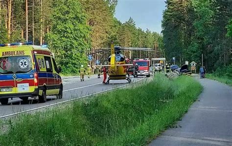 Wypadek na drodze między Trześcianką a Żywkowem Trzy osoby