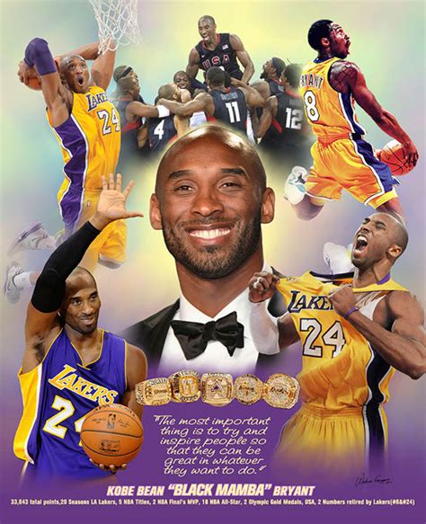 Kobe Bryant Mamba Forever Los Angeles Lakers Premium Commemorative P