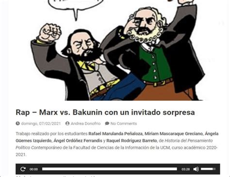 Rap Marx Vs Bakunin Con Un Invitado A Sorpresa