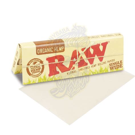 raw organic hemp single wide  sheets herbbox india smoke shop
