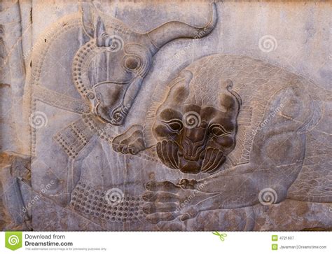 Bas Reliefs Antigos De Persepolis Imagem De Stock Imagem De