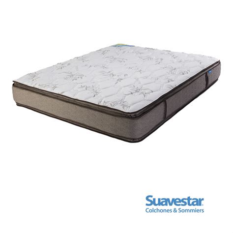 Colchon Suavestar Boreal Bamboo Con Pillow Top X Resorte