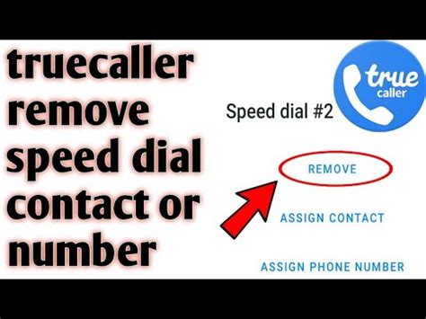 Truecaller How To Remove Speed Dial Contact Or Number Youtube