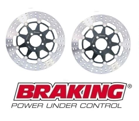 BRAKING COPPIA DISCHI ANTERIORI SUZUKI GSX R HAYABUSA 1300 2001 FRONT